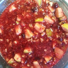 A picture of Apple Walnut Cranberry Relish.