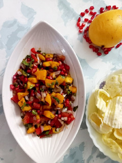 A picture of Mango salsa.