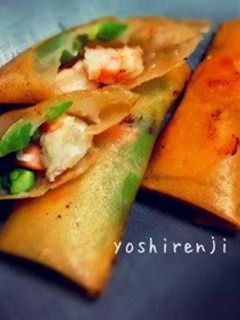 A picture of Easy Shrimp and Asparagus Spring Rolls.