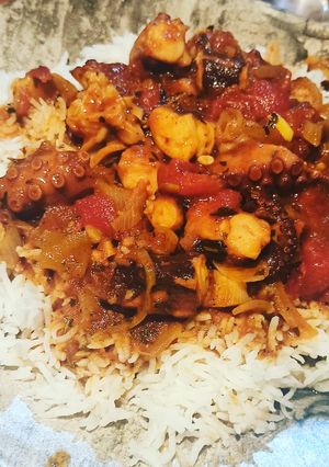 Une photo de Rougail de Chatrou (poulpe)