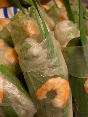 Easy Steps to Make Recipes Vietnamese Fresh Spring Rolls with Peanut Sauce the Awesome  Delicious.