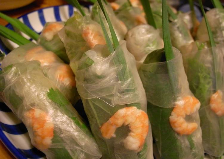 Recipe of Any-night-of-the-week Vietnamese Fresh Spring Rolls with Peanut Sauce