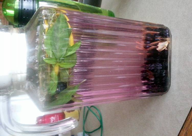 Easiest Way to Prepare Favorite Blueberry &amp; basil Infused water