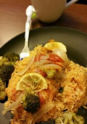 A picture of Steamed Swai fish fillets (one pot meal).