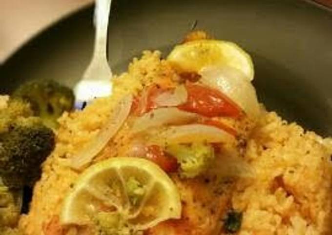 Recipe of Quick Steamed Swai fish fillets (one pot meal)