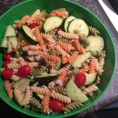 A picture of Memaw's Cucumber, Onion And Tomato Salad.