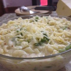 A picture of White Sauce Pasta.