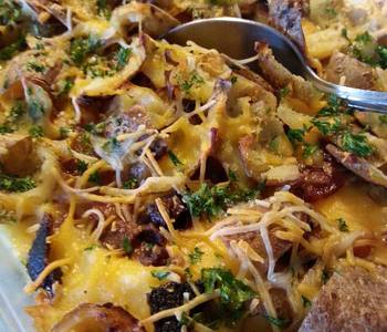 Unique Recipe Loaded Twice   Baked Potato Casserole Delicious Nutritious