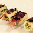 Brocheta jamón serrano y calabacín