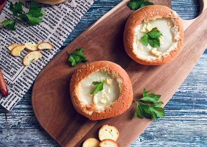 طريقة عمل شوربة البصل الفرنسية على اصولها بطريقة سهلة وسريعة من Fatima,  kitchen&cook - كوكباد