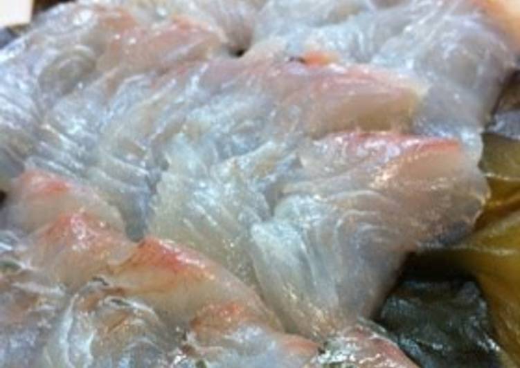 Simple Marinated Flounder Wrapped in Kombu