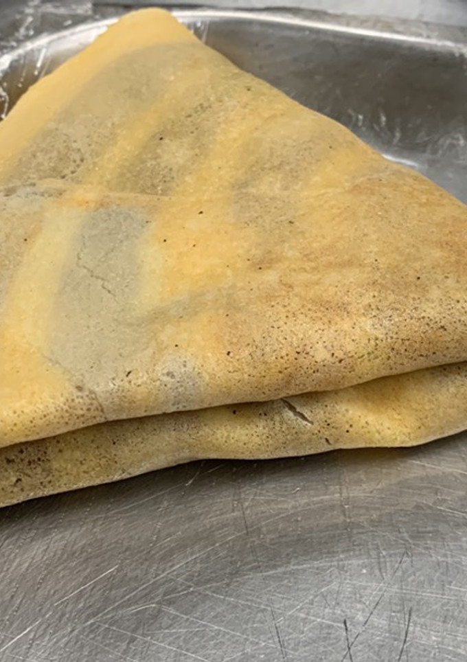 Una foto de Panqueques con dulce de leche