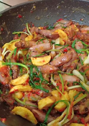 Foto resep Sambal cumi asin bawang batak