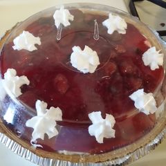 A picture of No bake cheescake.