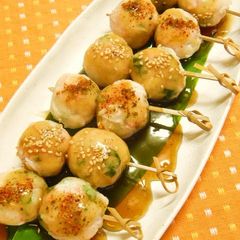 A picture of Imitation Crab Rice Dumplings.