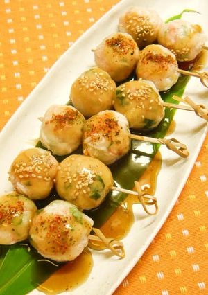 A picture of Imitation Crab Rice Dumplings.