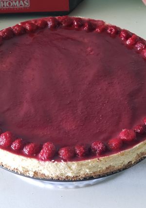 Una foto de Cheesecake de frambuesa