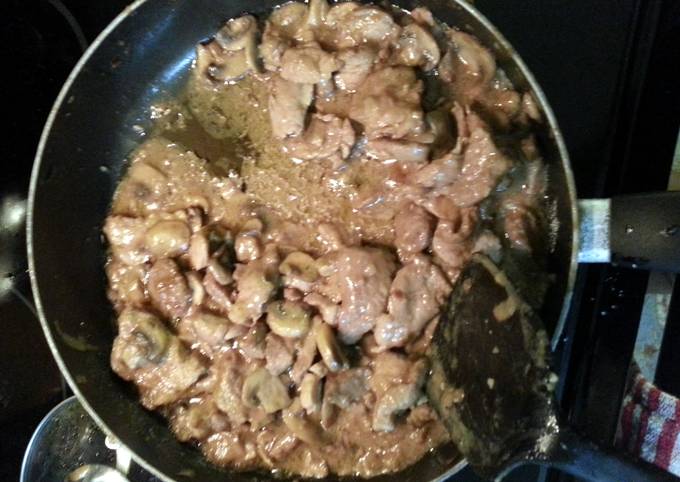 pork and mushrooms