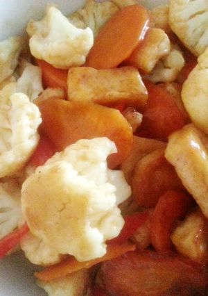 A picture of Stir fried cauliflower.