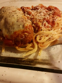 A picture of Chicken Parmesan (vegetarian).