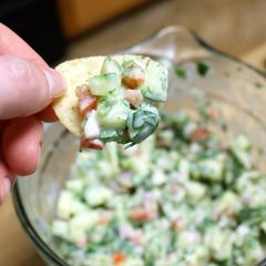 A picture of Cucumber salsa.