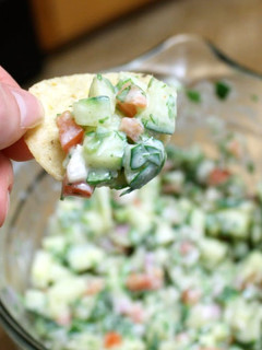 A picture of Cucumber salsa.