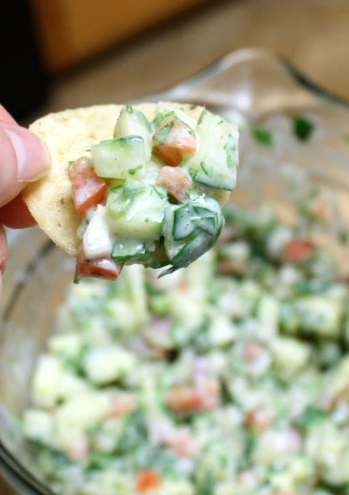A picture of Cucumber salsa.