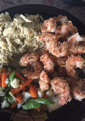 A picture of Parmesan Baked Popcorn Shrimp.