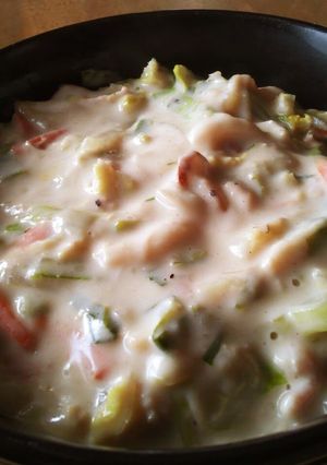 A picture of Creamy Chinese Cabbage Stew with 15 Minutes.