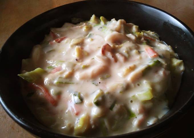 Step-by-Step Guide to Make Quick Creamy Chinese Cabbage Stew with 15 Minutes