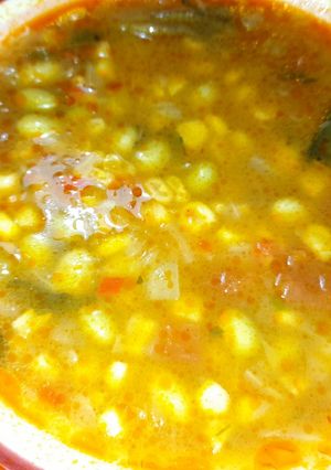 Una foto de Porotos con pilco