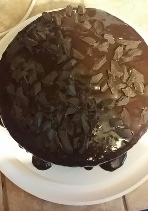 A picture of Moist * easy * Rich Chocolate Cake.