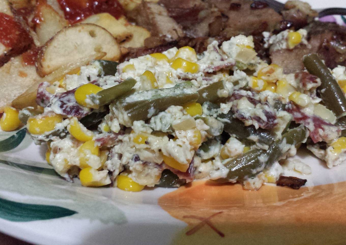 Elisa's Corn & Green Beans Side Dish