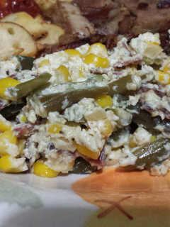 A picture of Elisa's Corn & Green Beans Side Dish.