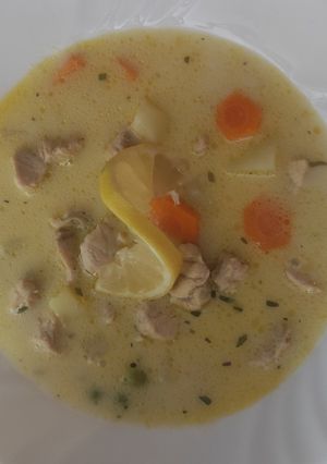 Tárkonyos csirke ragu leves recept fotója