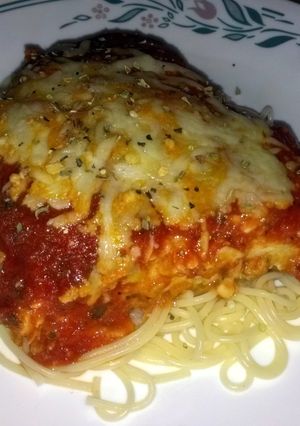 A picture of Renay's *Chicken Parmesan*.