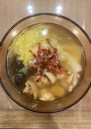 白菜香菇雞湯 的食譜成品照片