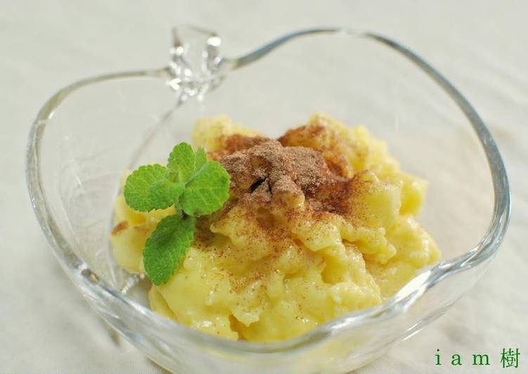 Steps to Prepare Super Quick Homemade 2-Minute Apple Custard in the Microwave