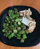 Espárragos con queso panela (Dieta Keto)