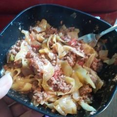 Hamburger and Cabbage Hash A picture of Hamburger and Cabbage Hash.