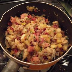 A picture of Christmas Chicken Stuffing.