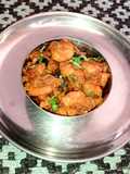 ஸ்பைசி ப்ரான் செமி ப்ரை(prawn semi fry recipe in tamil)