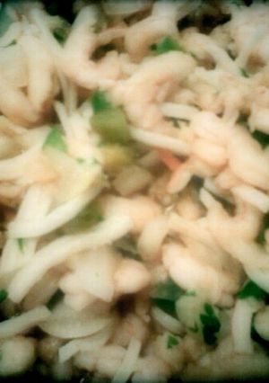 A picture of Becky's Shrimp & Crab Ceviche.