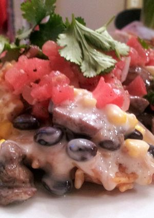 A picture of Burrito Casserole.