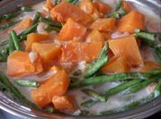 A picture of sitaw with kalabasa