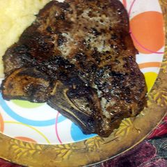 A picture of Sheree's Cast Iron Quick Dry Aged Steak.