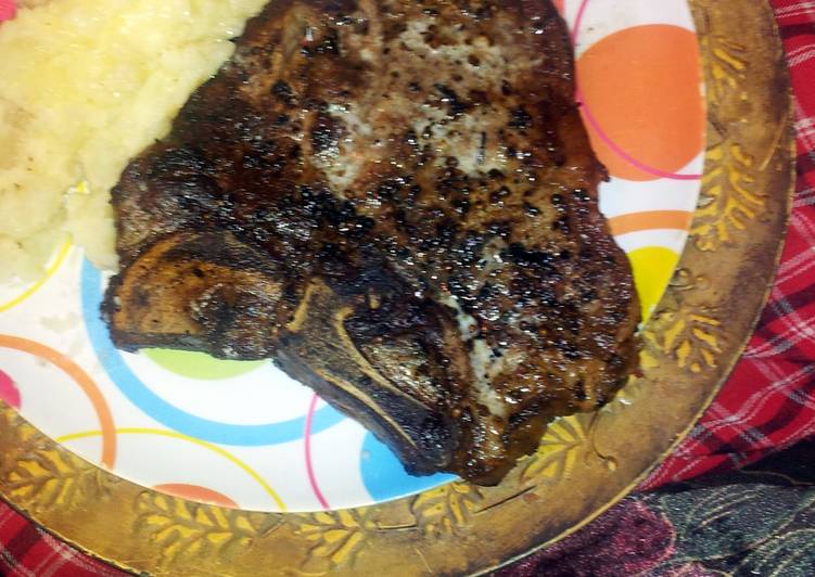 Sheree's Cast Iron Quick Dry Aged Steak