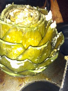 A picture of Herb Buttered Artichokes.