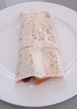 A picture of Ham And Salad Wrap.