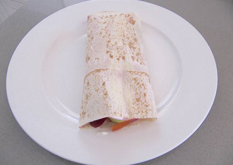 Ham And Salad Wrap